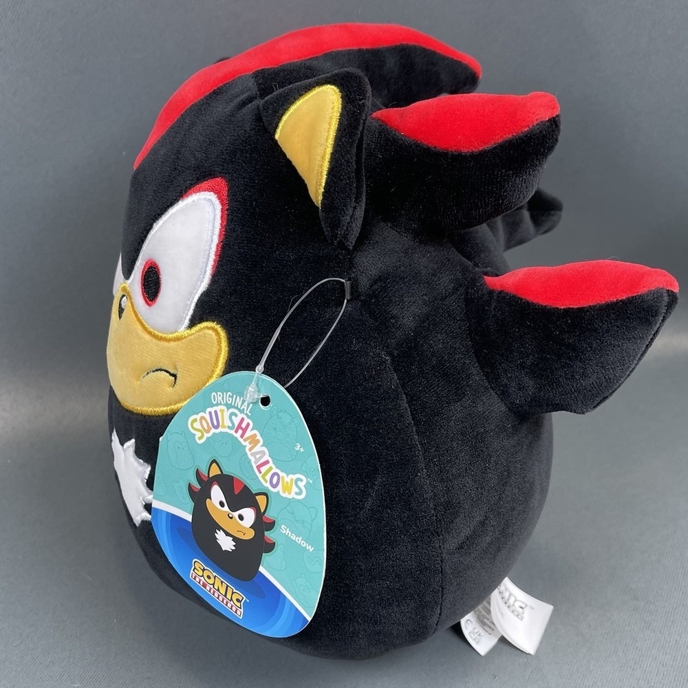 Squishmallows Kellytoy Original SEGAs Sonic the Hedgehog 10 inch - Shadow NWT - Picture 8 of 9